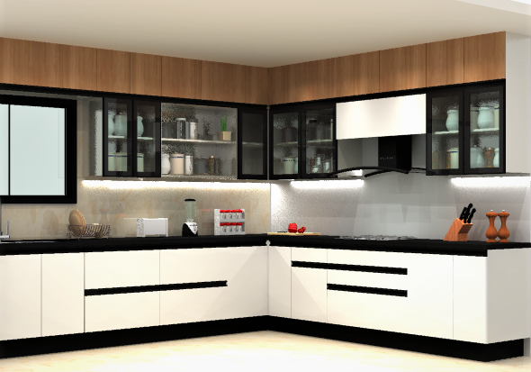 Small Kitchen In Lshape